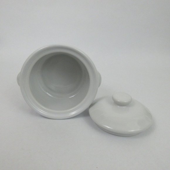 Individual Round Covered Casserole Soup Bowl 5" W 4.50" T Lattice Jay Import VTG - Picture 5 of 6